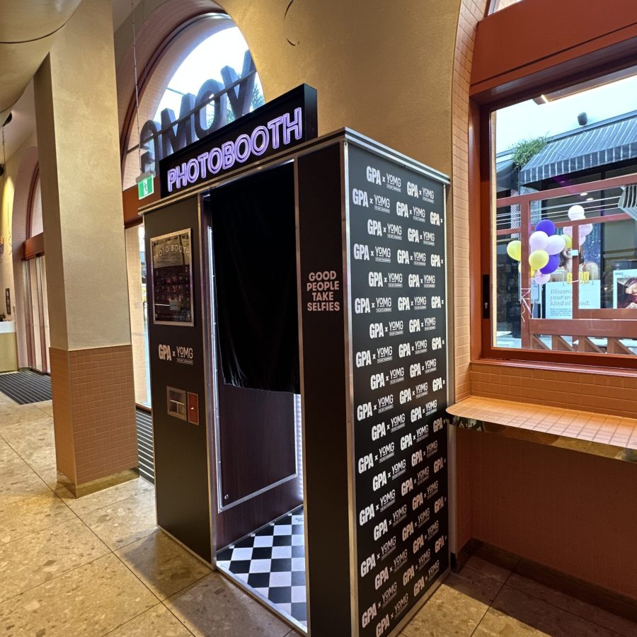 Branded Permanent Photo Booth at YOMG on the Gold Coast